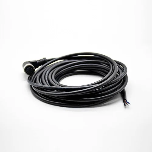 Miniatura 8 de Elecbee Conector M12 A-Code Cable sobremoldeado de ángulo recto de cabeza hembra única (cable de 3 pines de 16.4 ft/16.4 pies)