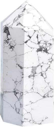 Miniatura 9 de AMOYSTONE Torre de piedra curativa, varita grande de piedra esmeralda, obelisco de punta hexagonal, irregular, 1.7-2 libras, meditación espiritual
