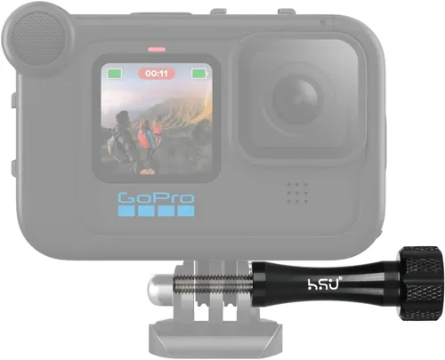 Miniatura 4 de HSU Juego de tornillos de mariposa de aleación de aluminio (extensión) + llave para GoPro Hero 13, 12, 11, 10, 9, 8, 7, 6, 5, 4, compatible con Negro