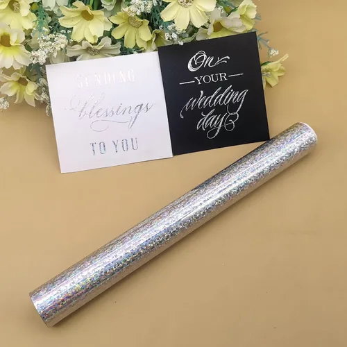 Miniatura 17 de Alinacutle Rollo de lámina reactiva de tóner láser de color morado claro, morado claro, lámina caliente de transferencia metálica para álbumes