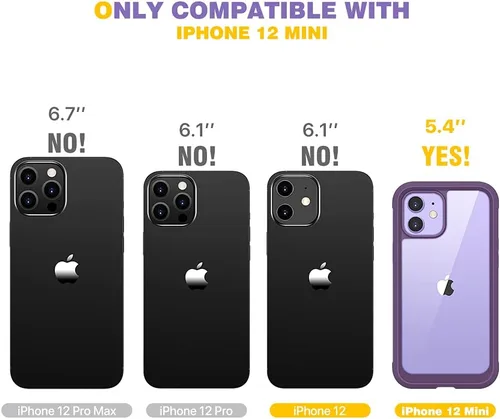 Miniatura 334 de Diaclara Funda diseñada para iPhone 16, mejorada [protección completa de la cámara], carcasa resistente de cuerpo completo con protector de pantalla