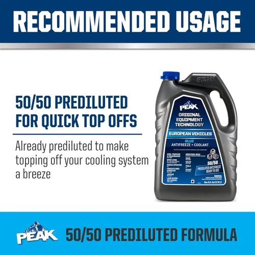Miniatura 6 de PEAK OET Extended Life Blue 50/50 - Anticongelante/refrigerante prediluido para vehículos asiáticos, 1 galón