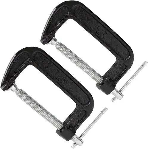 Miniatura 6 de Juego de abrazaderas en C de 4 pulgadas, abrazadera en C de acero resistente de alta resistencia para carpintería, soldadura y construcción (2