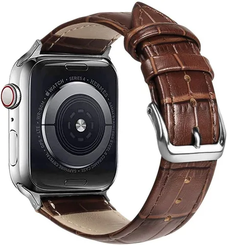 Miniatura 12 de Compatible con correas de Apple Watch de 1.929 in, 1.811 in, 1.772 in, 1.732 in, 1.654 in, 1.614 in, 1.575 in, 1.496 in, correa de repuesto de piel