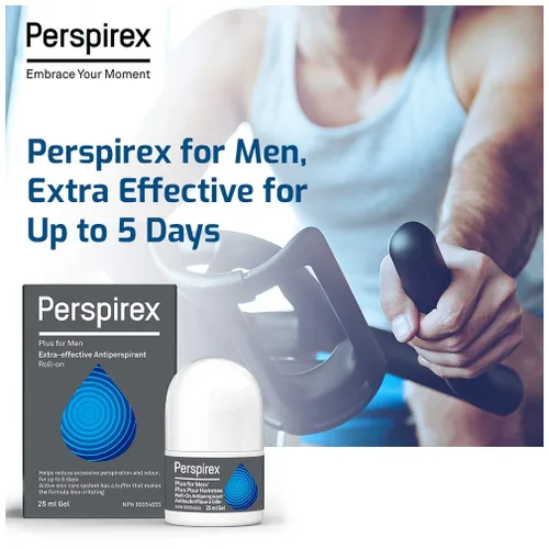 Miniatura 2 de Perspirex Plus - Desodorante antitranspirante para hombre, desodorante de fuerza clínica para hombres con sudoración excesiva, alto rendimiento