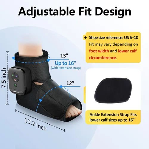 Miniatura 5 de Comfytemp Masajeador de pies portátil con calor, regalos de cumpleaños para papá, mamá, hombres y mujeres, masaje de tobillo inalámbrico