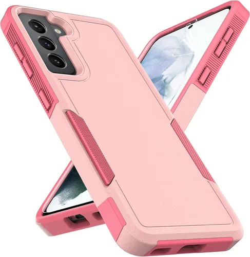 Miniatura 12 de Funda para Samsung Galaxy S21: funda protectora de doble capa resistente para teléfono celular, a prueba de golpes, con protector de pantalla
