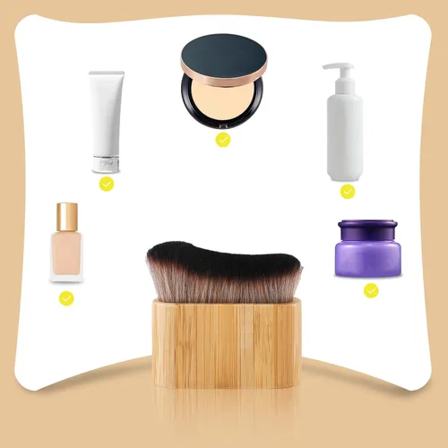 Miniatura 7 de Cepillo autobronceador, cepillo de mezcla aplicador autobronceador para bronceado de belleza, maquillaje en aerosol, mezcla de bronceado, cepillos