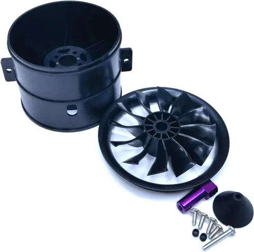 Miniatura 17 de EDF 2.756 in pro CCW 6S 2100KV 12 aspas 25.2V ventilador eléctrico conducido, Hobby RC Jet Engine Hélice, Piezas de coche RC Motor de alta velocidad