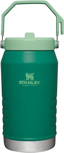 Miniatura 40 de Stanley IceFlow - Vaso con pajilla abatible con asa, de 20 onzas, tapa giratoria y popote abatible, botella de agua resistente a fugas, acero
