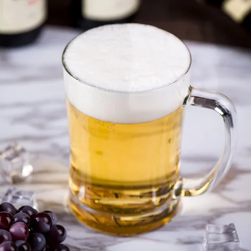 Miniatura 5 de Paquete de 2 vasos de cerveza grandes pesados con asa, jarras de cerveza de vidrio de 22 onzas, juego de vasos de cerveza tradicionales