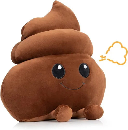 Twiddler Toys Juguetes de Popo Emoji - Fabricante de Sonidos de Pedo - Juguete de Peluche Grande de 11 Pulgadas que Hace 20 Divertidos Sonidos de