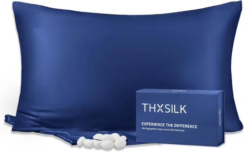 Miniatura 16 de THXSILK Funda de almohada 100% seda de morera para cabello y piel, seda de morera grado 6A+ 25 momme, caja de regalo, funda de almohada de seda Beige