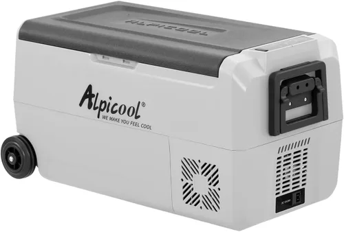 Alpicool T36 Control de Temperatura Dual de 12 Voltios Refrigerador Portátil para Coche de 38 Cuartos de Galón Congelador (-4°F~68°F) para Camión,
