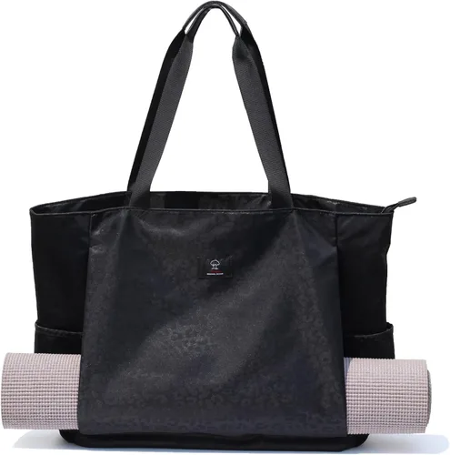 Bolsa para esterilla de yoga ESVAN, bolsa de mano para yoga, bandolera para esterilla de yoga, bolsa de transporte para oficina, yoga, pilates, Un