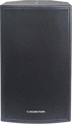 Miniatura 2 de Sound Town CARME Series - Altavoz profesional PA DJ de 2 vías de 15 pulgadas, 800 W, negro con controlador de compresión, madera contrachapada