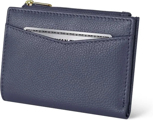 Miniatura 20 de Oak Leathers Cartera de cuero para mujer – Monedero pequeño RFID para tarjetas de crédito y soporte de identificación para damas, regalo