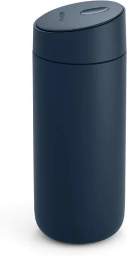 Fellow Taza de viaje Carter Slide de 16 onzas, tapa deslizante con una sola mano, vaso de acero inoxidable aislado al vacío con interior de cerámica