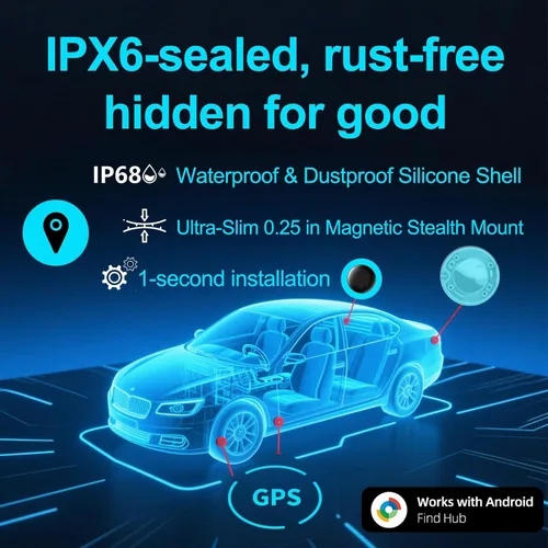Miniatura 6 de Rastreador GPS para vehículos sin suscripción, paquete doble, compatible con iOS y Android, rastreador GPS de automóvil, rastreador de mascotas