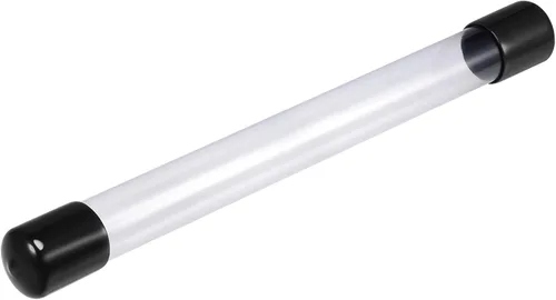 Miniatura 24 de MECCANIXITY Tubo de Almacenamiento Transparente 23x25mm Pequeño Tubo de Plástico Redondo con Tapas Botella Contenedor Rígido 300mm/12 Pulgadas
