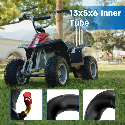 Miniatura 7 de FVRITO Tubo interior de 13 x 5.00-6 compatible con Razor Dirt Quad Versiones 1-18 Go Kart ATV Patio Tractor soplador de nieve, cortacésped, lavadora
