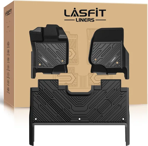 Miniatura 10 de LASFIT Alfombrillas delanteras para Ford F-150 2015-2026 F150 Lightning 2022-2025 SuperCrew & Super Cab Alfombra para todo tipo de clima, tapetes