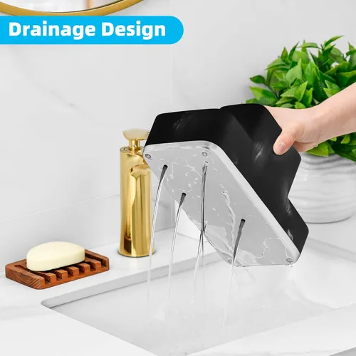 Miniatura 3 de VITVITI Organizador de mostrador de baño, soporte para cepillo de dientes para baño, organizador de baño de resina, almacenamiento de encimera