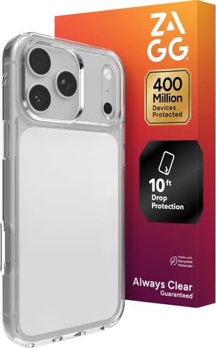 Miniatura 13 de ZAGG Crystal Palace Funda para iPhone 15 Pro Max - Protección contra Caídas (13ft/4m), Funda para iPhone Antiamarilleamiento y Resistente a