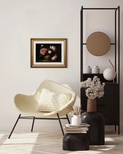 Miniatura 49 de VIYYIEA Arte de Pared con Marco Dorado Impresión en Lienzo Decoración del Hogar para Sala de Estar Mujeres Leyendo Cuadros para Dormitorio Baño