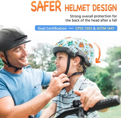 Miniatura 2 de MOUNTALK - Casco de bicicleta para niños/bebés, para niños de 1/2/3/4/5/6/7/8 años, cascos para niños de 5-8/8-14 años, cascos de patineta