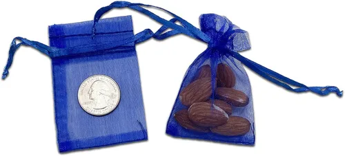 Miniatura 45 de TheDisplayGuys - Paquete de 48 bolsas de regalo de organza transparente negra de 2 x 2-3/4 pulgadas con cordón, bolsas de regalo para joyas, bolsas