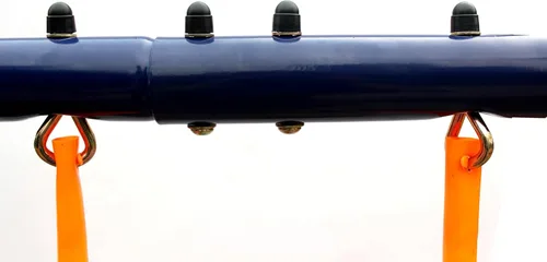 Miniatura 5 de Juego de columpios de metal resistentes para exteriores para niños