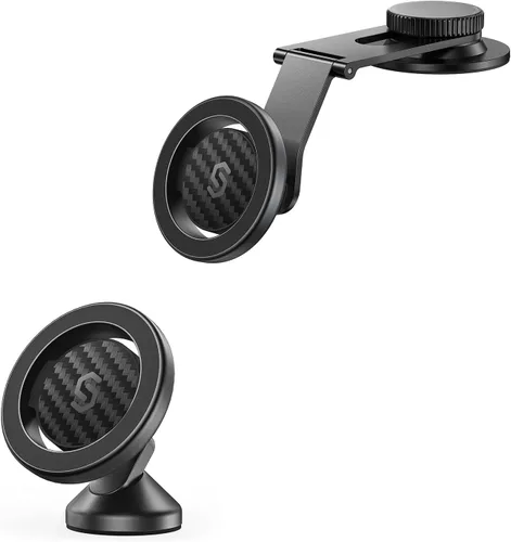 SYNCWIRE Se adapta a MagSafe - Soporte de automóvil para tablero de automóvil y pantalla Tesla, soporte magnético para teléfono con rotación de