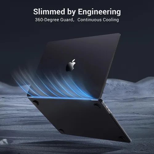 Miniatura 7 de MOSISO Funda compatible con MacBook Air de 13 pulgadas M5 2026 M4 M3 M2 2025-2022 A3449 A3240 A3113 A2681, cierra sin problemas carcasa rígida