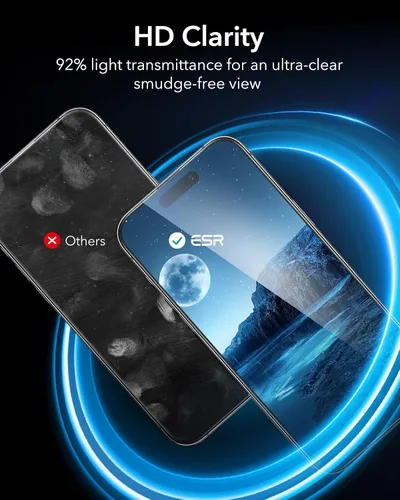 Miniatura 8 de ESR Paquete de 3 para iPhone 14 Pro Protector de Pantalla de Privacidad, Protector de Pantalla de Privacidad de Vidrio Templado Anti-espía