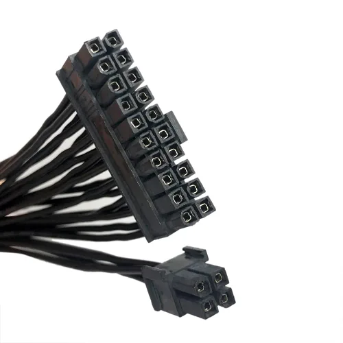 Miniatura 3 de GinTai ATX - Cable de extensión de fuente de alimentación de 24 pines, cable extensor PWM de 24 pines, cable trenzado (11.8 in)