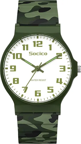Miniatura 21 de SOCICO Reloj Analógico para Niños y Niñas, Dial Delgado 30M Resistente al Agua Reloj Deportivo de Camuflaje, Relojes de Pulsera Fáciles de Leer