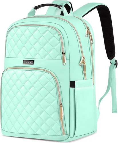 Miniatura 11 de Mochila Kuosdaz para Mujeres, Beige, 15,6 pulg.