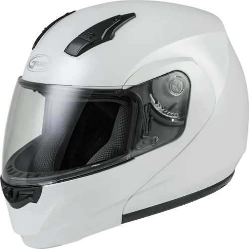 Miniatura 2 de GMAX Casco modular MD-04 (blanco perla, XL) - Aprobado por FMVSS 218