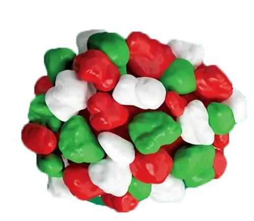 Miniatura 2 de Holiday Frosty Gummy Clusters Candy Share Pouch - Paquete de 12 caramelos festivos dulces y crujientes de tamaño bocado, golosinas navideñas rojas