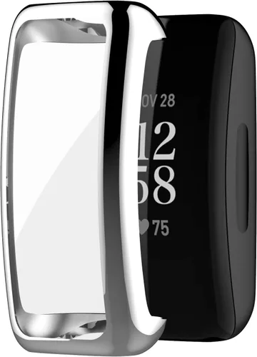 Miniatura 10 de AISPORTS Paquete de 2 fundas de reloj compatibles con Fitbit Inspire 3/2, ultrafinas y suaves de silicona TPU antigolpes, resistente a los arañazos