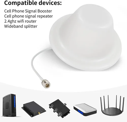 Miniatura 4 de XRDS-RF - Antena omnidireccional de techo para interiores, banda ancha de alto rendimiento 3G/4G/GSM/LTE con conector N-hembra para puerta de enlace