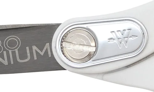 Miniatura 8 de Westcott Tijeras rectas resistentes de 8 pulgadas con unión de carbotitanio, tijeras de tela duradera para tareas de corte resistentes, perfectas