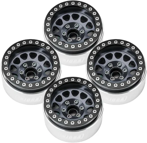 Miniatura 7 de INJORA 1.9 Beadlock Wheel Deep Dish Negative Offset de 10.4mm con llanta de rueda para 1/10 RC Crawler Auto Axial SCX10 90046 AXI03007 TRX4 VS4-10