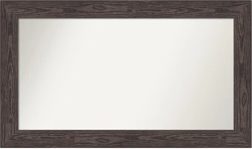 Miniatura 486 de Amanti Art Espejo personalizado, espejo de baño negro puente, espejo de pared o espejo de tocador de baño sobre el fregadero (26 x 26 pulgadas)