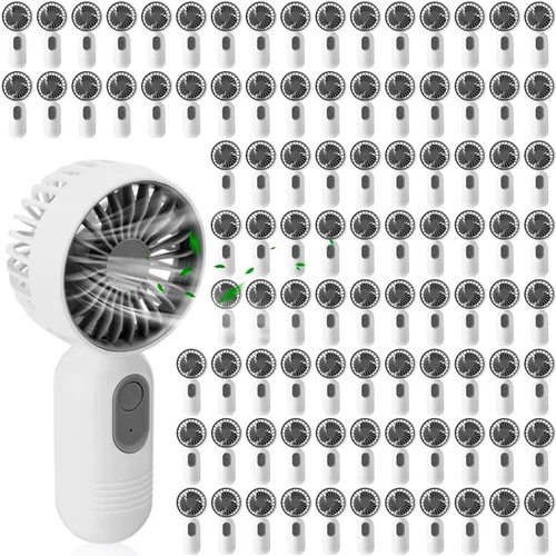 Miniatura 47 de Rossesay Miniventilador portátil a granel, lindo ventilador de mano ligero, pequeño ventilador personal de mano y pestañas de 3 velocidades