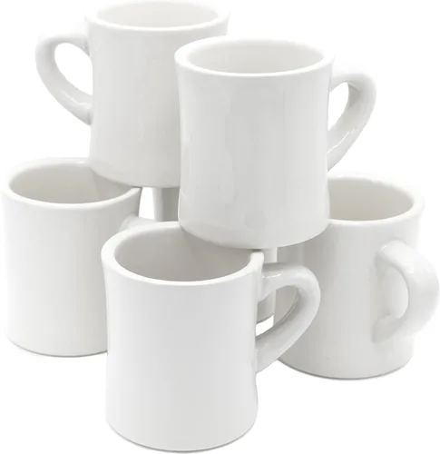 Miniatura 8 de COLETTI Tazas de café Diner, tazas de café de restaurante, taza de café retro, taza de comedor resistente y pesada, nostalgia en cada sorbo