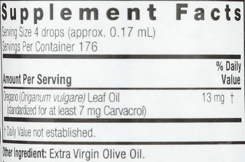 Miniatura 4 de NATURES ANSWER Aceite de orégano, 1 FZ
