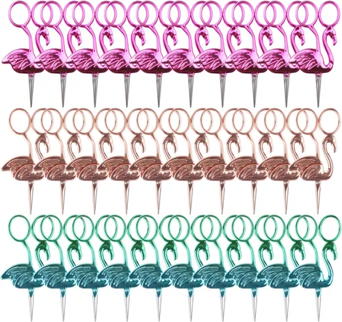 Miniatura 28 de JubileeYarn - Tijeras para bordar, diseño de flamenco, color rosa, 1 par Rosa flamenco