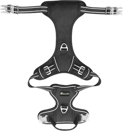 Miniatura 2 de OUT'N WILD - Arnés para perro sin tirones de calidad con 2 clips para correa. Chaleco Oxford ajustable suave acolchado reflectante sin